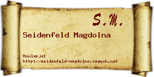 Seidenfeld Magdolna névjegykártya